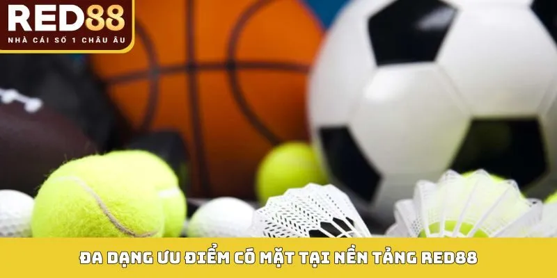 Đa dạng ưu điểm có mặt tại nền tảng Red88